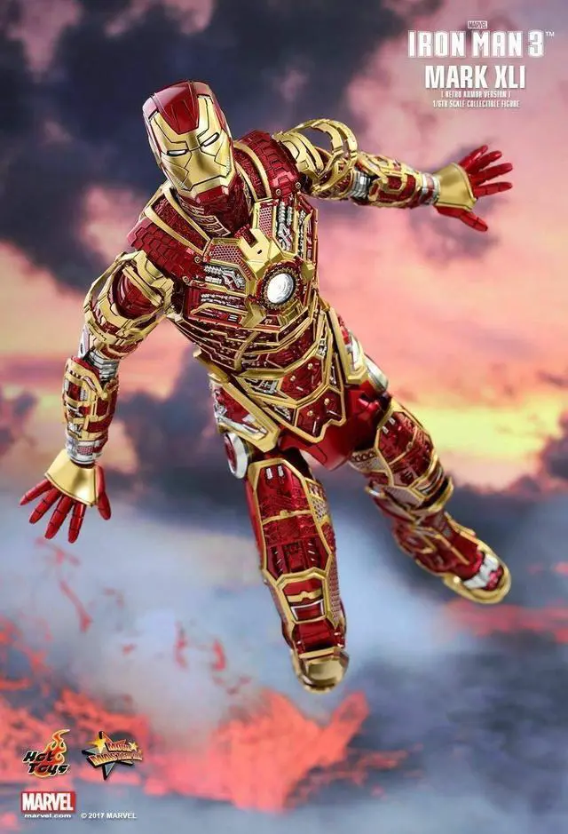 Alt view image 4 of 5 - Figure Hot Toys MMS412 - Marvel Comics - Iron Man 3 - Bones Mark 41 Retro Armor Version