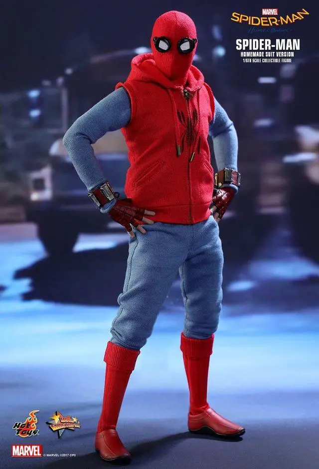 Alt view image 3 of 5 - Figure Hot Toys MMS414 - Marvel Comics - Spider-Man : Homecoming - Spider-Man Homemade Suit Version