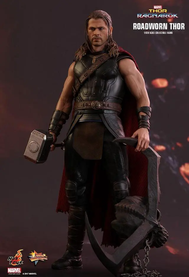 Alt view image 3 of 5 - Figure Hot Toys MMS416 - Marvel Comics - Thor 3 : Ragnarok - Roadworn Thor