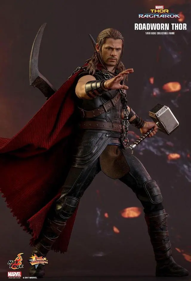 Alt view image 4 of 5 - Figure Hot Toys MMS416 - Marvel Comics - Thor 3 : Ragnarok - Roadworn Thor