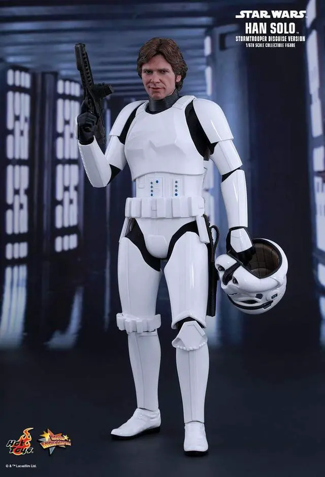 Alt view image 3 of 5 - Figure Hot Toys MMS418 - Star Wars IV : A New Hope - Han Solo Stormtrooper Disguise