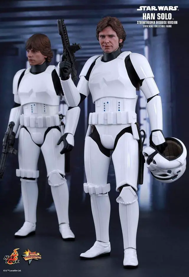 Alt view image 4 of 5 - Figure Hot Toys MMS418 - Star Wars IV : A New Hope - Han Solo Stormtrooper Disguise