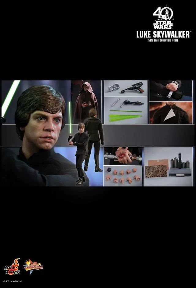 Alt view image 2 of 5 - Figure Hot Toys MMS429 - Star Wars 6 : Return Of The Jedi - Luke Skywalker