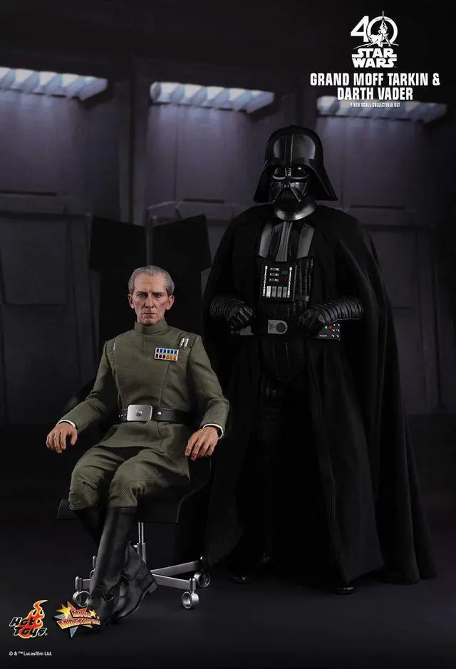 Alt view image 3 of 5 - Figure Hot Toys MMS434 - Star Wars 4 : A New Hope - Grand Moff Tarkin & Darth Vader