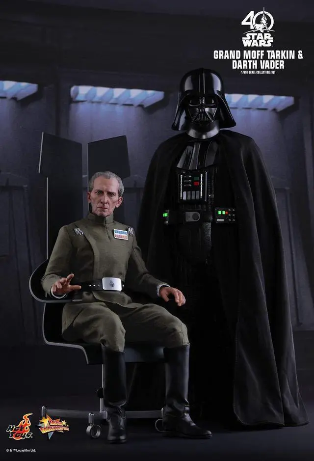 Alt view image 4 of 5 - Figure Hot Toys MMS434 - Star Wars 4 : A New Hope - Grand Moff Tarkin & Darth Vader