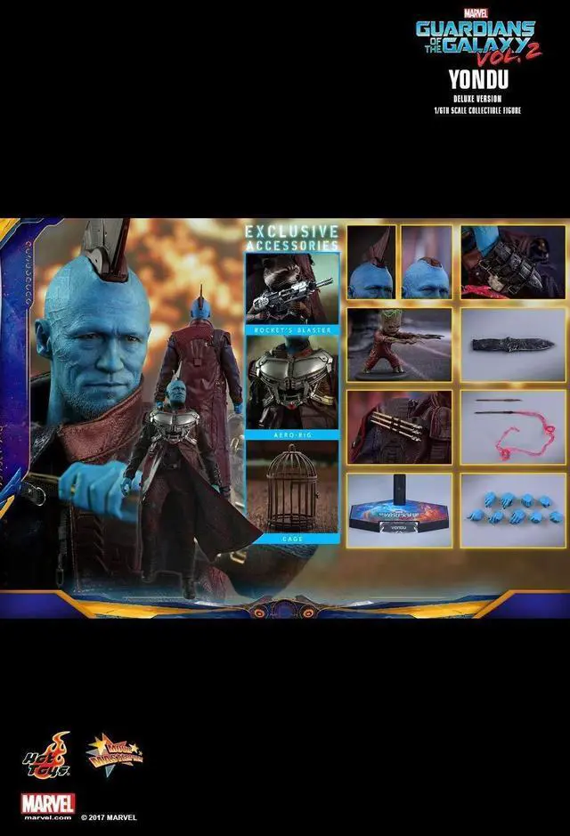 Alt view image 2 of 5 - Figure Hot Toys MMS436 - Marvel comics - Guardians Of The Galaxy vol.2 - Yondu - Deluxe Version