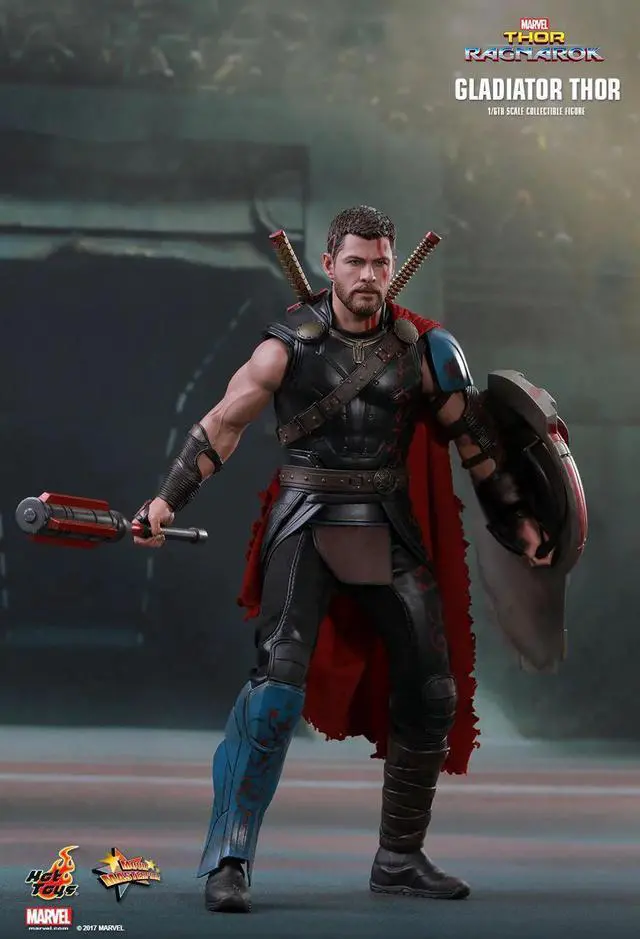 Alt view image 3 of 5 - Figure Hot Toys MMS445 - Marvel Comics - Thor 3 : Ragnarok - Gladiator Thor Deluxe Version