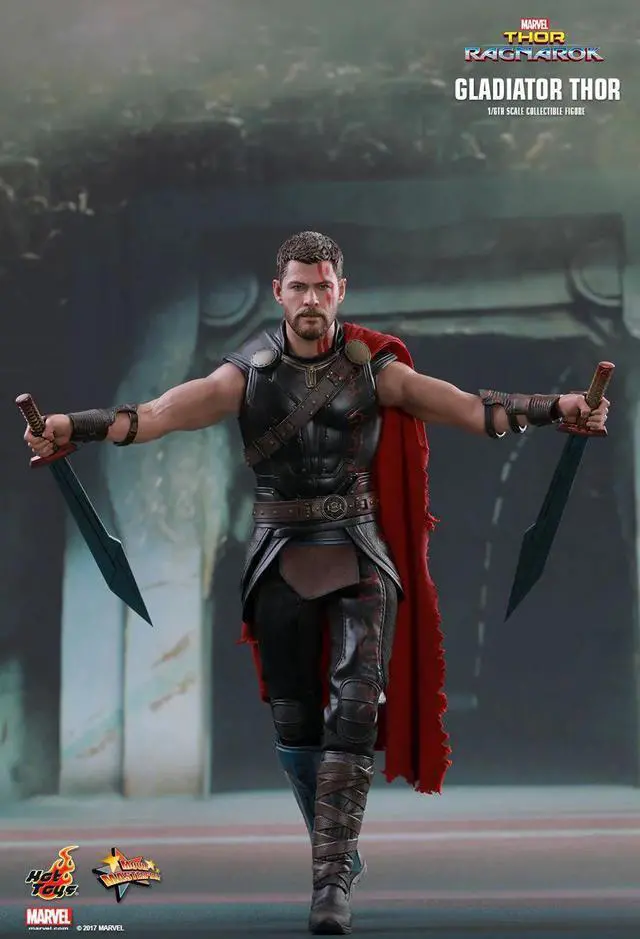 Alt view image 4 of 5 - Figure Hot Toys MMS445 - Marvel Comics - Thor 3 : Ragnarok - Gladiator Thor Deluxe Version