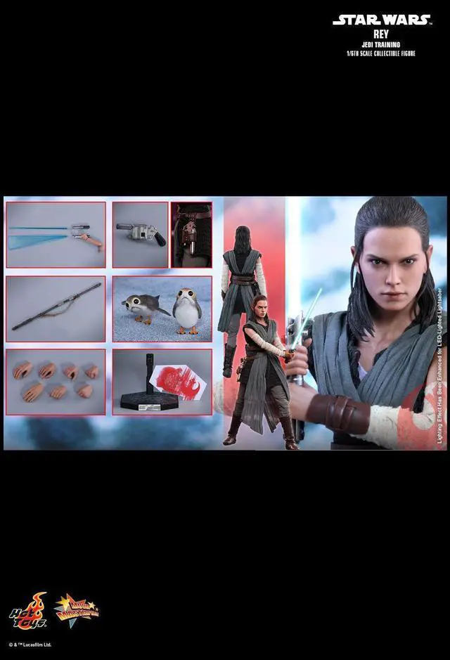 Alt view image 2 of 5 - Figure Hot Toys MMS446 - Star Wars : The Last Jedi - Rey Jedi Training