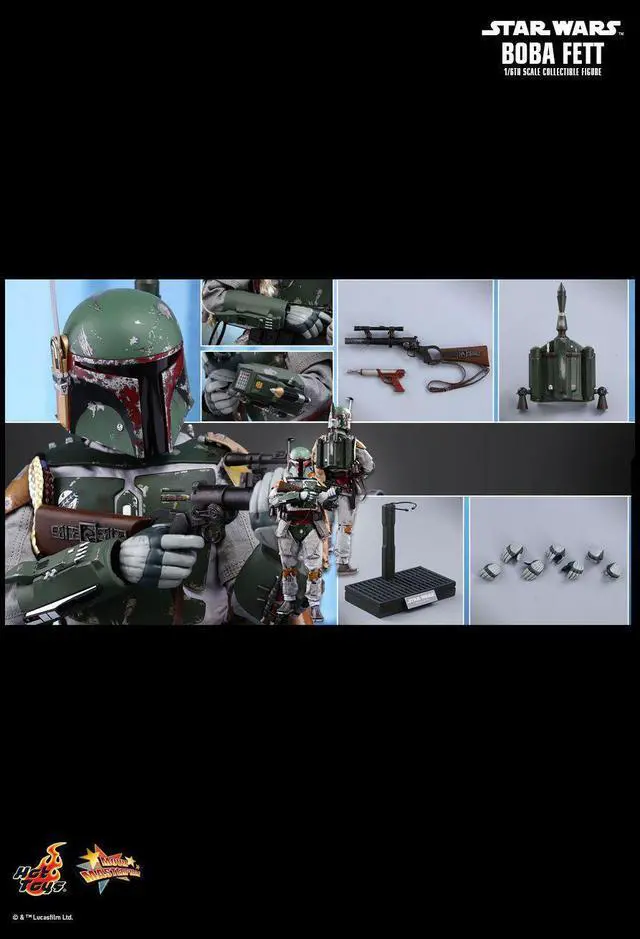 Alt view image 2 of 5 - Figure Hot Toys MMS463 - Star Wars 5 : The Empire Strikes Back - Boba Fett Standard Version