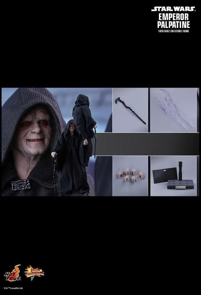 Alt view image 2 of 5 - Figure Hot Toys MMS467 - Star Wars 6 : Return Of The Jedi - Emperor Palpatine Standard Version