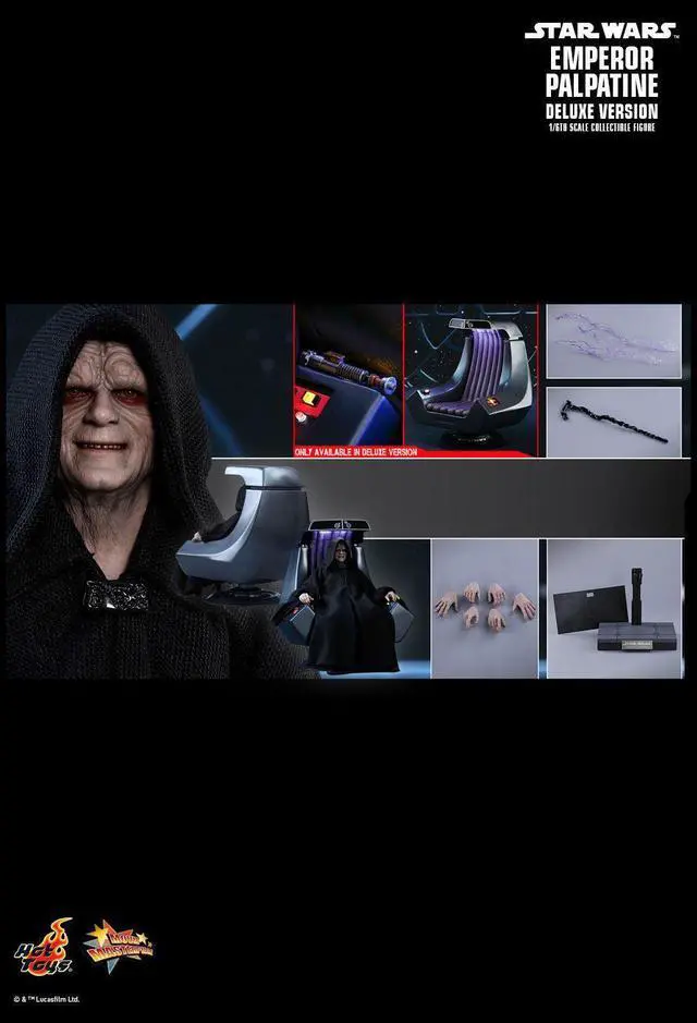 Alt view image 2 of 5 - Figure Hot Toys MMS468 - Star Wars 6 : Return Of The Jedi - Emperor Palpatine Deluxe Version