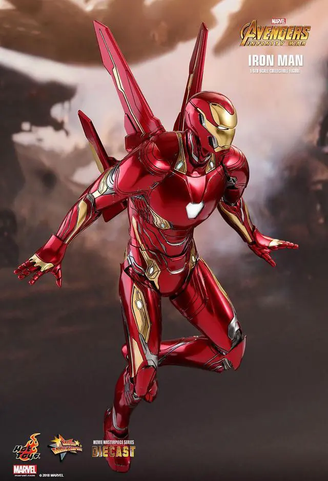 Alt view image 5 of 6 - :Avengers Infinity War Movie Masterpiece 1/6 Scale Series - Iron Man Mark L Die Cast Figure Hot Toys