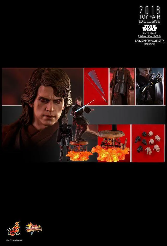 Alt view image 2 of 5 - Figure Hot Toys MMS486 - Star Wars 3 : Revenge Of The Sith - Anakin Skywalker Dark Side Version