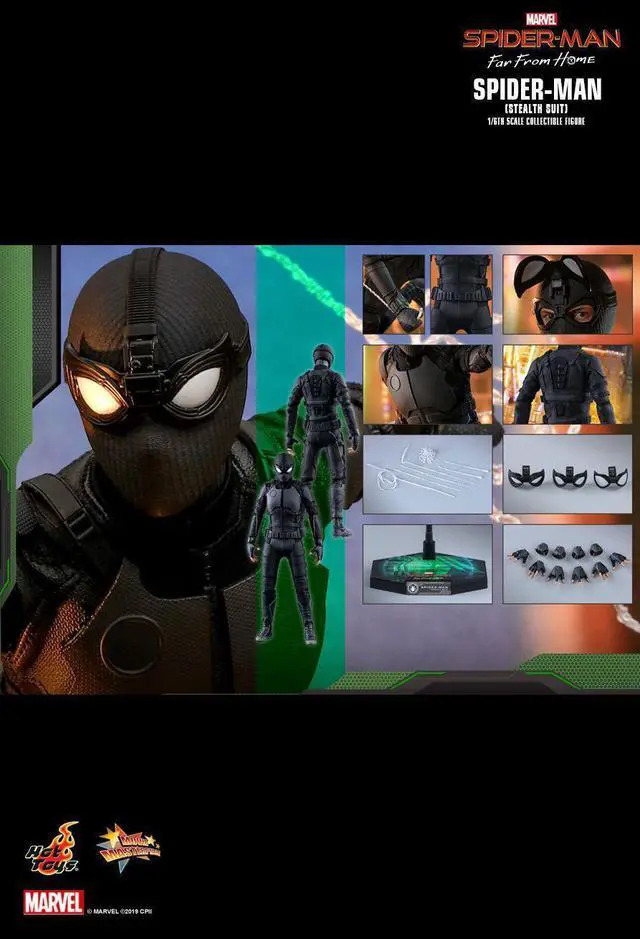 Alt view image 2 of 5 - Figure Hot Toys MMS540 - Marvel Comics - Spider-Man : Far From Home - Spider-Man Stealth Suit Standard Version