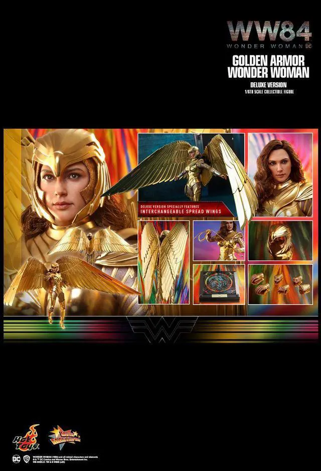 Alt view image 2 of 5 - Figure Hot Toys MMS578 - DC Comics - Wonder Woman 1984 - Golden Armor Wonder Woman Deluxe Version