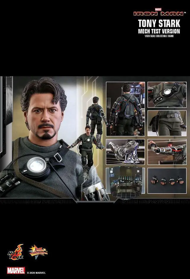 Alt view image 2 of 5 - Figure Hot Toys MMS581 - Marvel Comics - Iron Man - Tony Stark Mech Test Standard Version