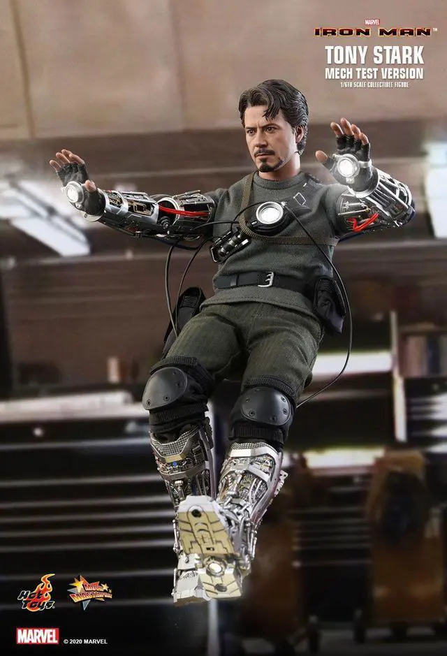 Alt view image 4 of 5 - Figure Hot Toys MMS581 - Marvel Comics - Iron Man - Tony Stark Mech Test Standard Version
