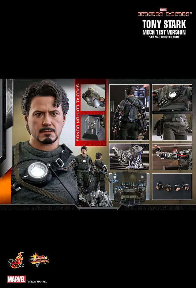 Alt view image 2 of 5 - Figure Hot Toys MMS581 - Marvel Comics - Iron Man - Tony Stark Mech Test Deluxe Version