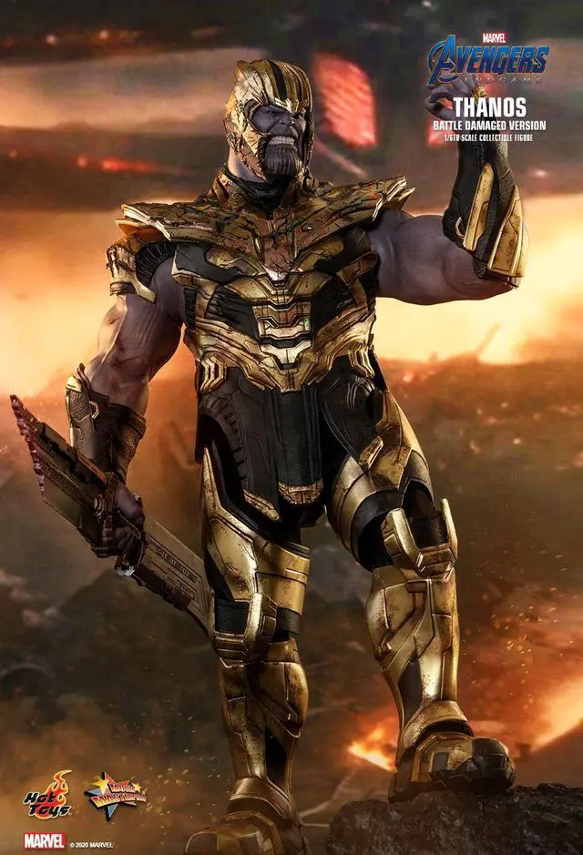 Alt view image 4 of 5 - Figure Hot Toys MMS564 -  Marvel Comics - Avengers 4 : Endgame - Thanos Battle Damaged Version