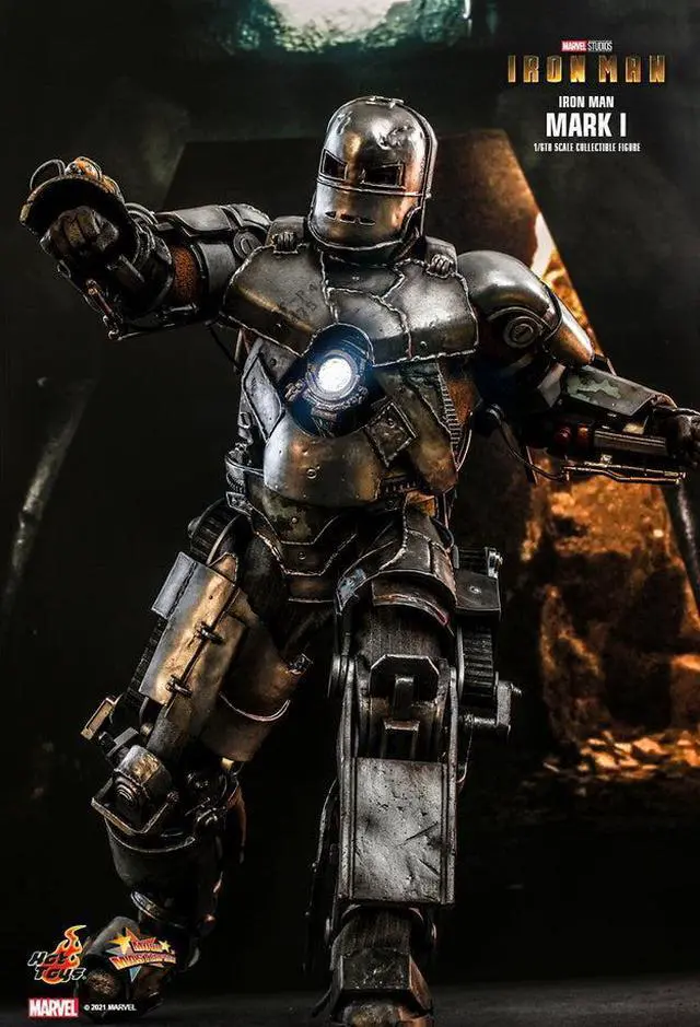 Alt view image 4 of 5 - Figure Hot Toys MMS605 - Marvel Comics - Iron Man - Iron Man Mark I Standard Version
