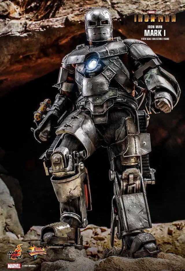 Alt view image 4 of 5 - Figure Hot Toys MMS605D - Marvel Comics - Iron Man - Iron Man Mark I Deluxe Version