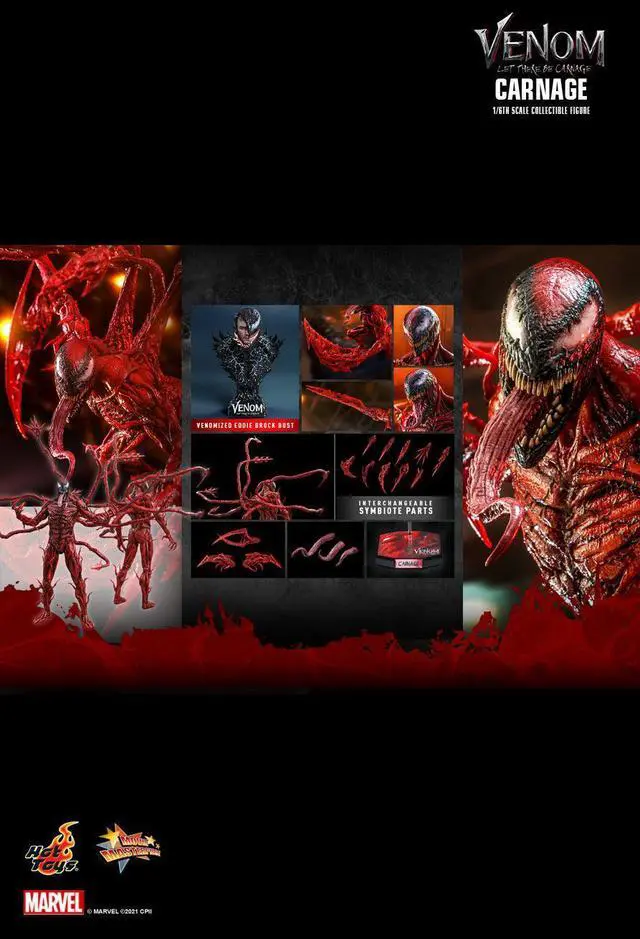 Alt view image 2 of 5 - Figure Hot Toys MMS620D - Marvel Comics - Venom : Let There Be Carnage - Carnage Deluxe Version