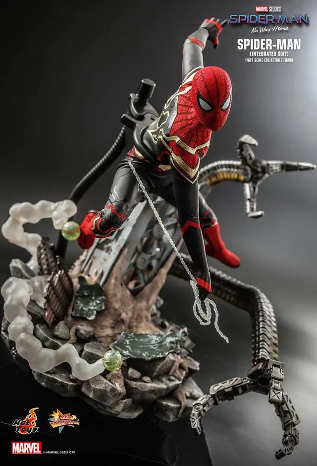 Alt view image 3 of 5 - Figure Hot Toys MMS623 - Marvel Comics - Spider Man : No Way Home - Spider Man Integrated Suit