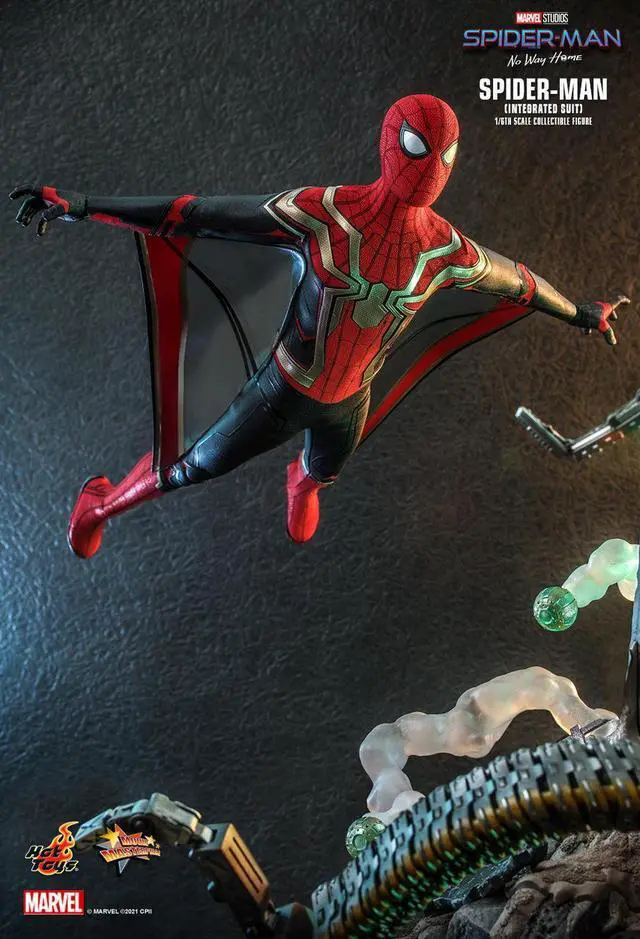 Alt view image 4 of 5 - Figure Hot Toys MMS623 - Marvel Comics - Spider Man : No Way Home - Spider Man Integrated Suit