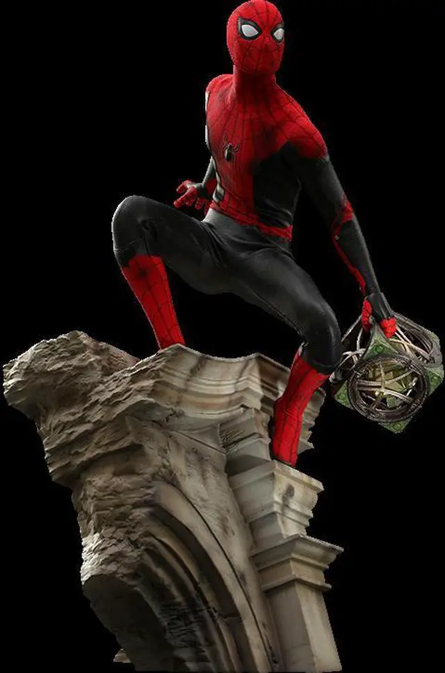 Main image of Figure Hot Toys MMS625 - Marvel Comics - Spider Man : No Way Home - Spider Man Battling Version