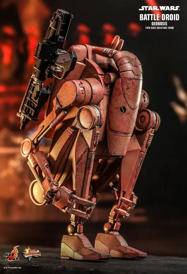 Alt view image 4 of 5 - Figure Hot Toys MMS649 - Star Wars Episode II : Attack Of The Clones - Battle Droid Geonosis Version