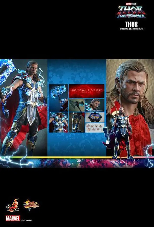 Alt view image 2 of 5 - Figure Hot Toys MMS655 - Marvel Comics - Thor : Love And Thunder - Thor Standard Version