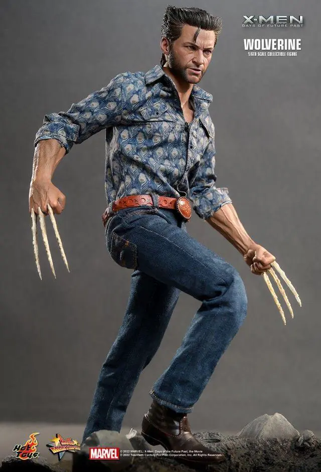 Alt view image 3 of 5 - Figure Hot Toys MMS659D - Marvel Comics -X-Men : Days Of The Future Past - Wolverine 1973 Suit Deluxe Version