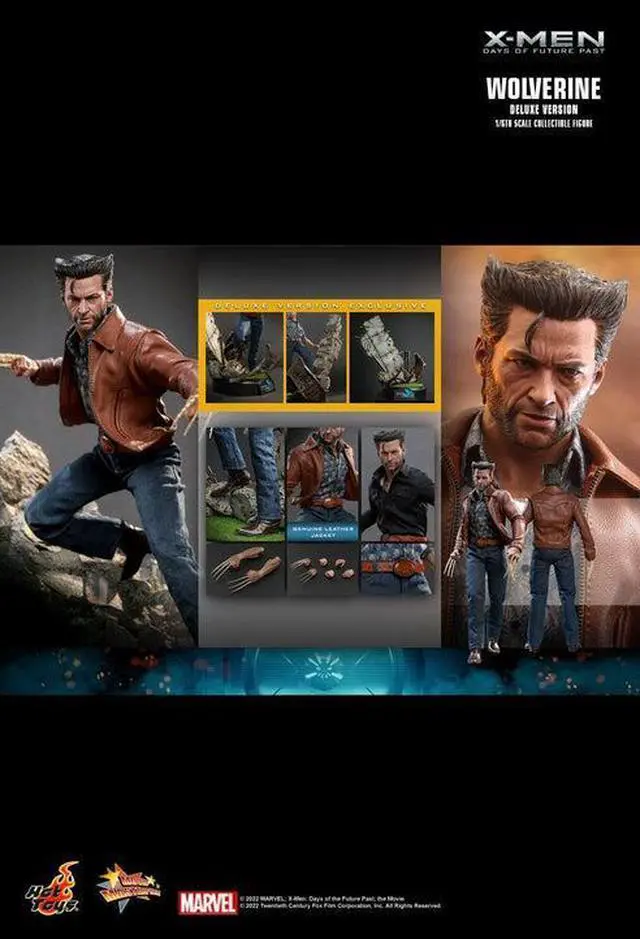 Alt view image 2 of 5 - Figure Hot Toys MMS660 - Marvel Comics -X-Men : Days Of The Future Past - Wolverine 1973 Suit Standard Version