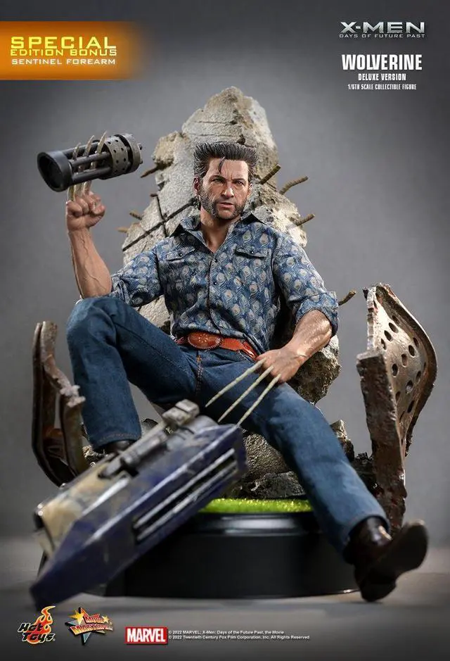 Alt view image 3 of 5 - Figure Hot Toys MMS660D - Marvel Comics -X-Men : Days Of The Future Past - Wolverine 1973 Suit Deluxe Version
