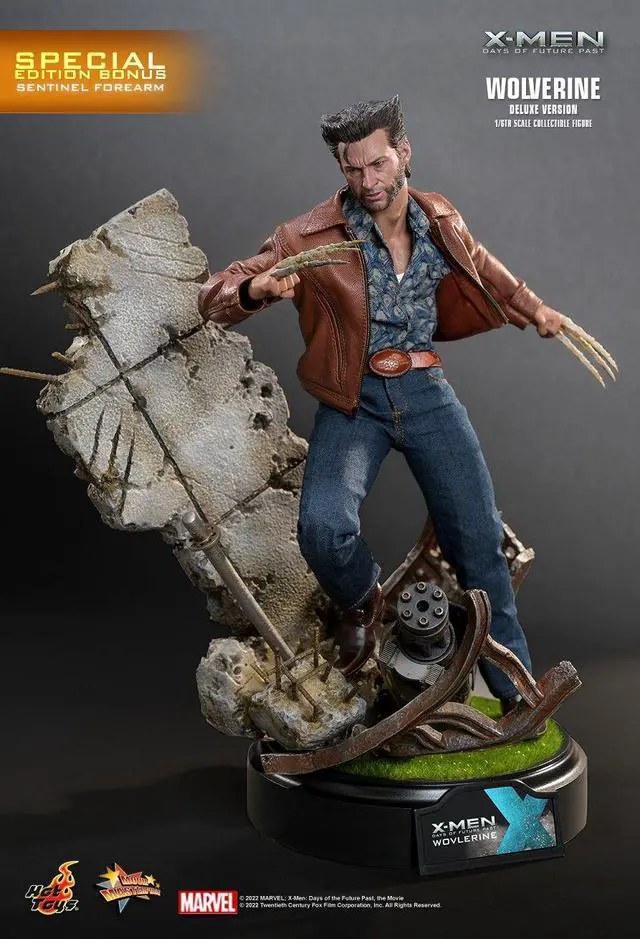 Alt view image 4 of 5 - Figure Hot Toys MMS660D - Marvel Comics -X-Men : Days Of The Future Past - Wolverine 1973 Suit Deluxe Version