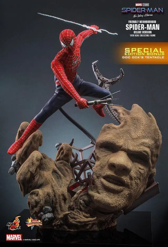 Alt view image 3 of 5 - Figure Hot Toys MMS662 - Marvel Comics - Spider Man : No Way Home - Friendly Neighborhood Spider Man Deluxe Version