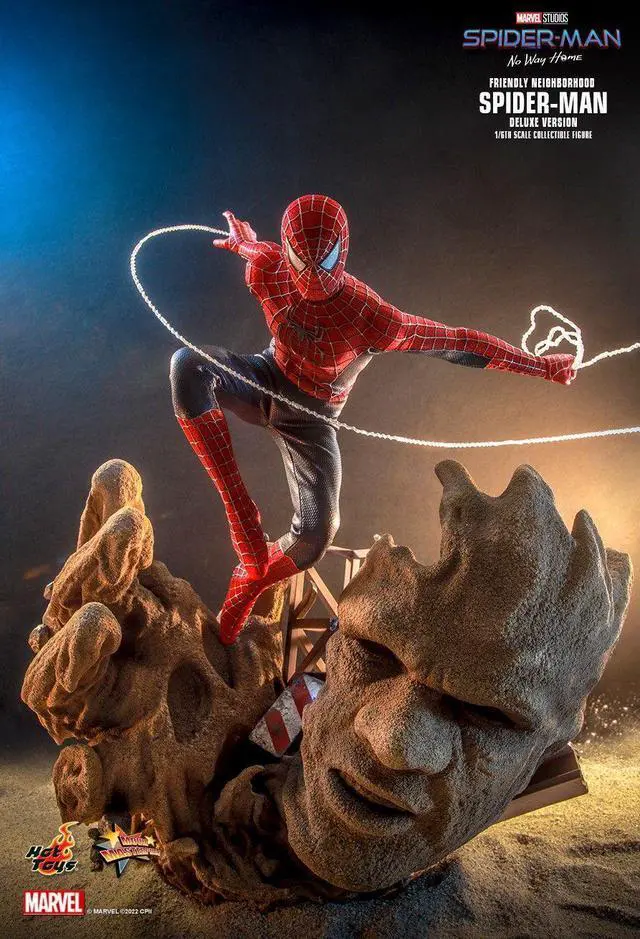 Alt view image 4 of 5 - Figure Hot Toys MMS662 - Marvel Comics - Spider Man : No Way Home - Friendly Neighborhood Spider Man Deluxe Version