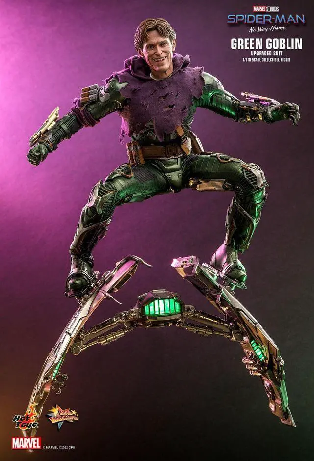 Alt view image 3 of 5 - Figure Hot Toys MMS674 - Marvel Comics - Spider Man : No Way Home - Green Goblin Upgraded Suit Version