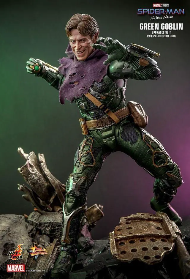 Alt view image 4 of 5 - Figure Hot Toys MMS674 - Marvel Comics - Spider Man : No Way Home - Green Goblin Upgraded Suit Version