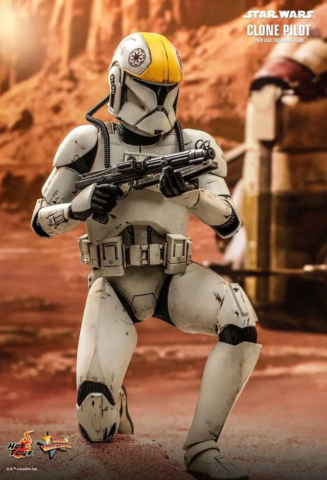 Alt view image 3 of 5 - Figure Hot Toys MMS648 - Star Wars Episode II : Attack Of The Clones - Clone Pilot