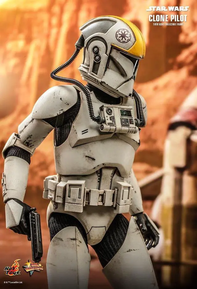 Alt view image 4 of 5 - Figure Hot Toys MMS648 - Star Wars Episode II : Attack Of The Clones - Clone Pilot