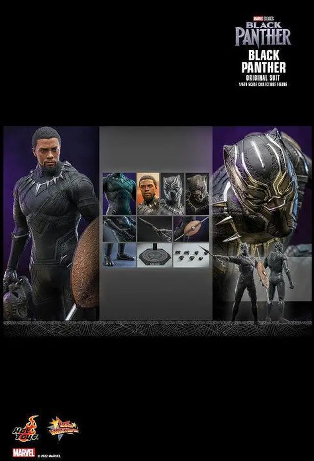 Alt view image 2 of 5 - Figure Hot Toys MMS671 - Marvel Comics - Black Panther Legacy - Black Panther Original Suit