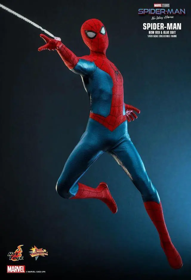 Alt view image 4 of 5 - Figure Hot Toys MMS679 - Marvel Comics - Spider Man : No Way Home - Spider Man New Red And Blue Suit Standard Version