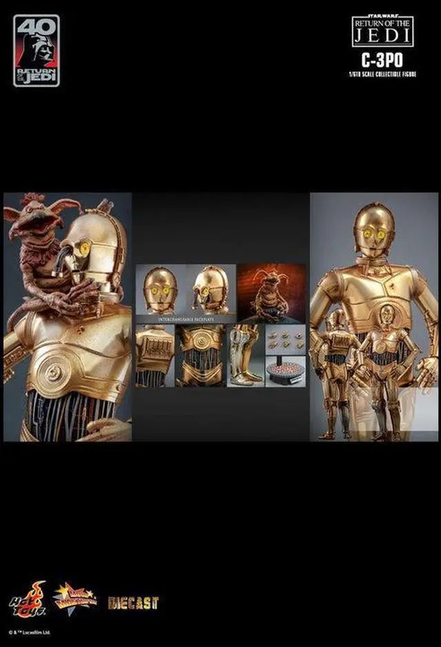 Alt view image 2 of 5 - Figure Hot Toys MMS701 - Star Wars VI : Return Of The Jedi - C-3PO