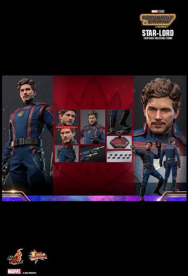 Alt view image 2 of 5 - Figure Hot Toys MMS709 - Marvel Comics - Guardians Of The Galaxy Vol.3 - Star Lord
