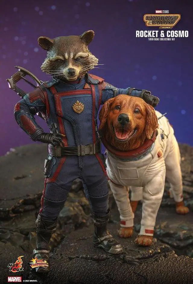 Alt view image 3 of 5 - Figure Hot Toys MMS708 - Marvel Comics - Guardians Of The Galaxy Vol.3 - Rocket & Cosmo