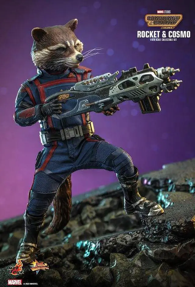 Alt view image 4 of 5 - Figure Hot Toys MMS708 - Marvel Comics - Guardians Of The Galaxy Vol.3 - Rocket & Cosmo