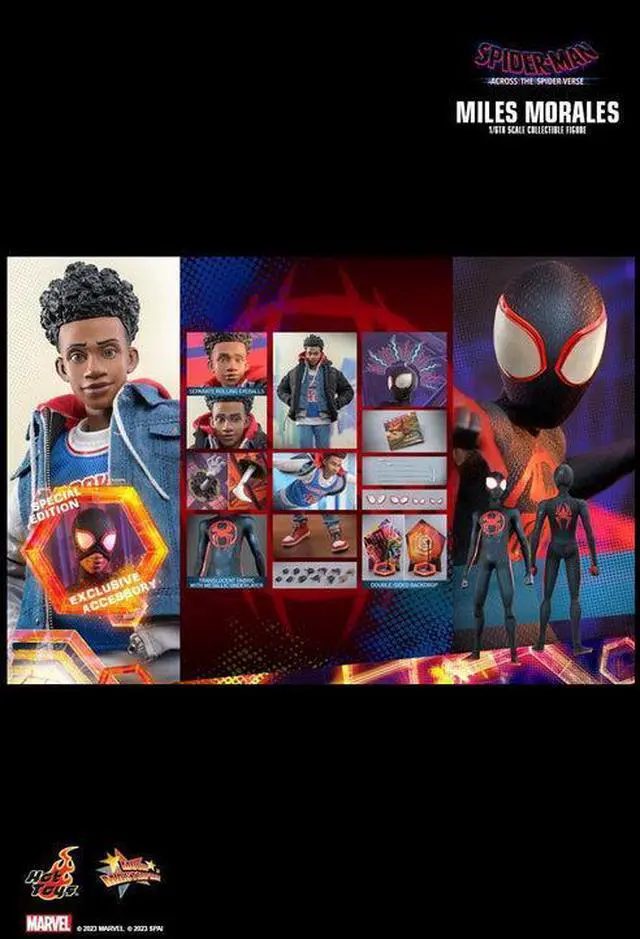 Alt view image 2 of 5 - Figure Hot Toys MMS710B - Marvel Comics - Spider Man : Across The Spider Verse - Miles Morales Deluxe version