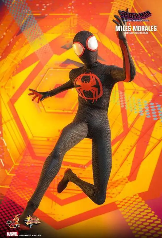 Alt view image 3 of 5 - Figure Hot Toys MMS710B - Marvel Comics - Spider Man : Across The Spider Verse - Miles Morales Deluxe version